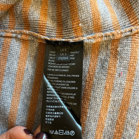 Anthropologie Stripe Elise Off Shoulder Ribbed Tunic - Picture 7 of 9